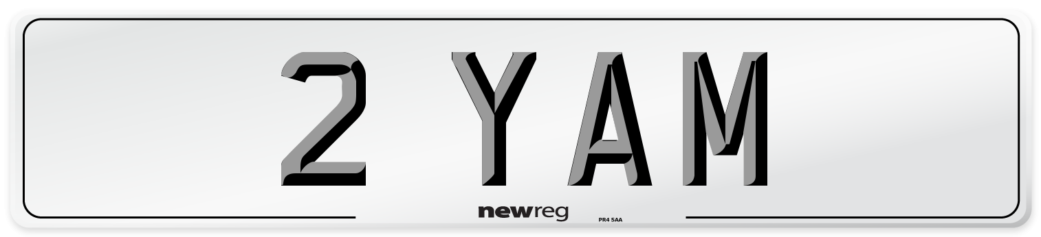 2 YAM Number Plate from New Reg